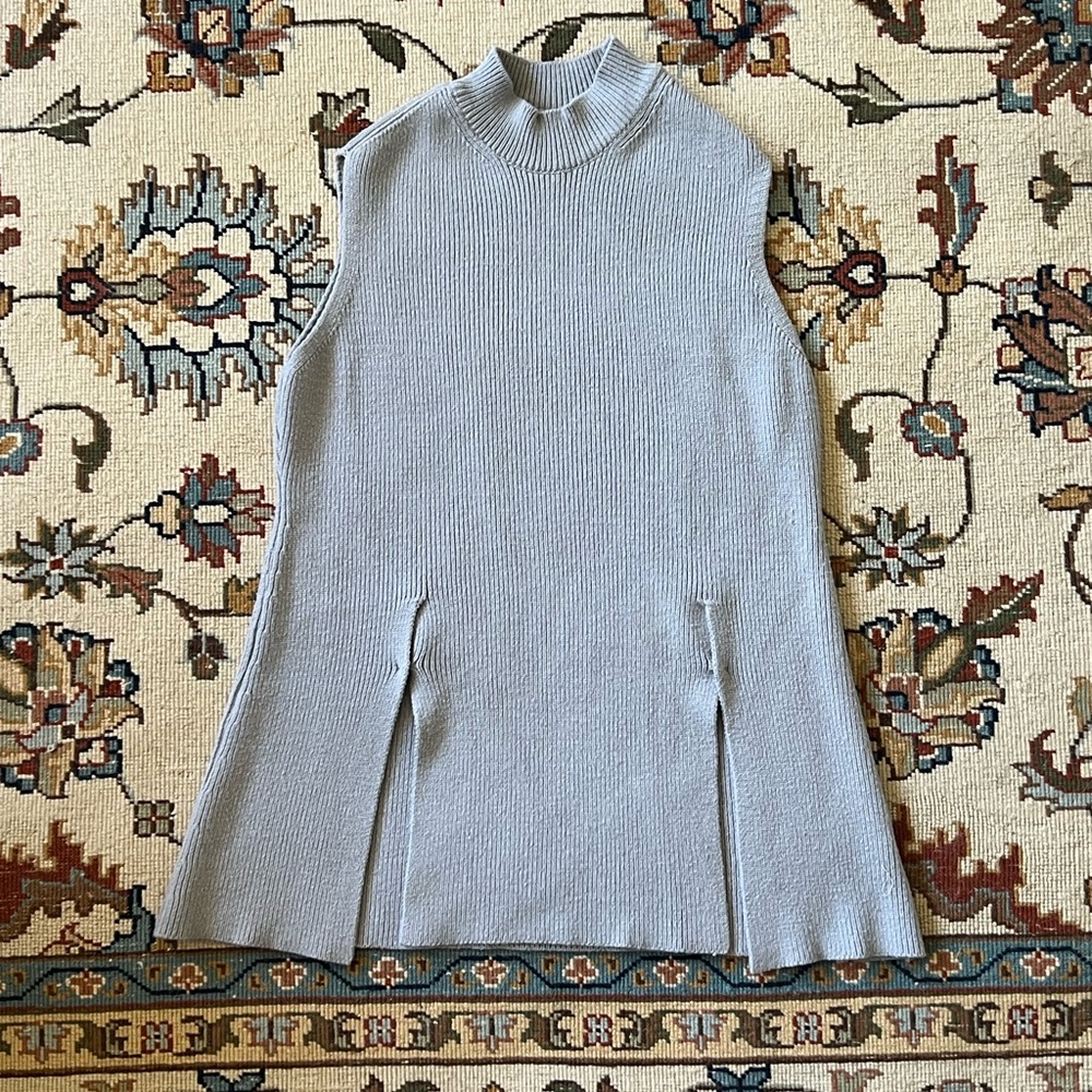 Aerin Light Gray Knit Sweater